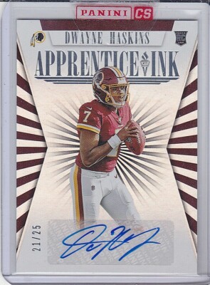 2019 Panini Passing the Torch Apprentice Ink Auto RC DWAYNE HASKINS 21/25
