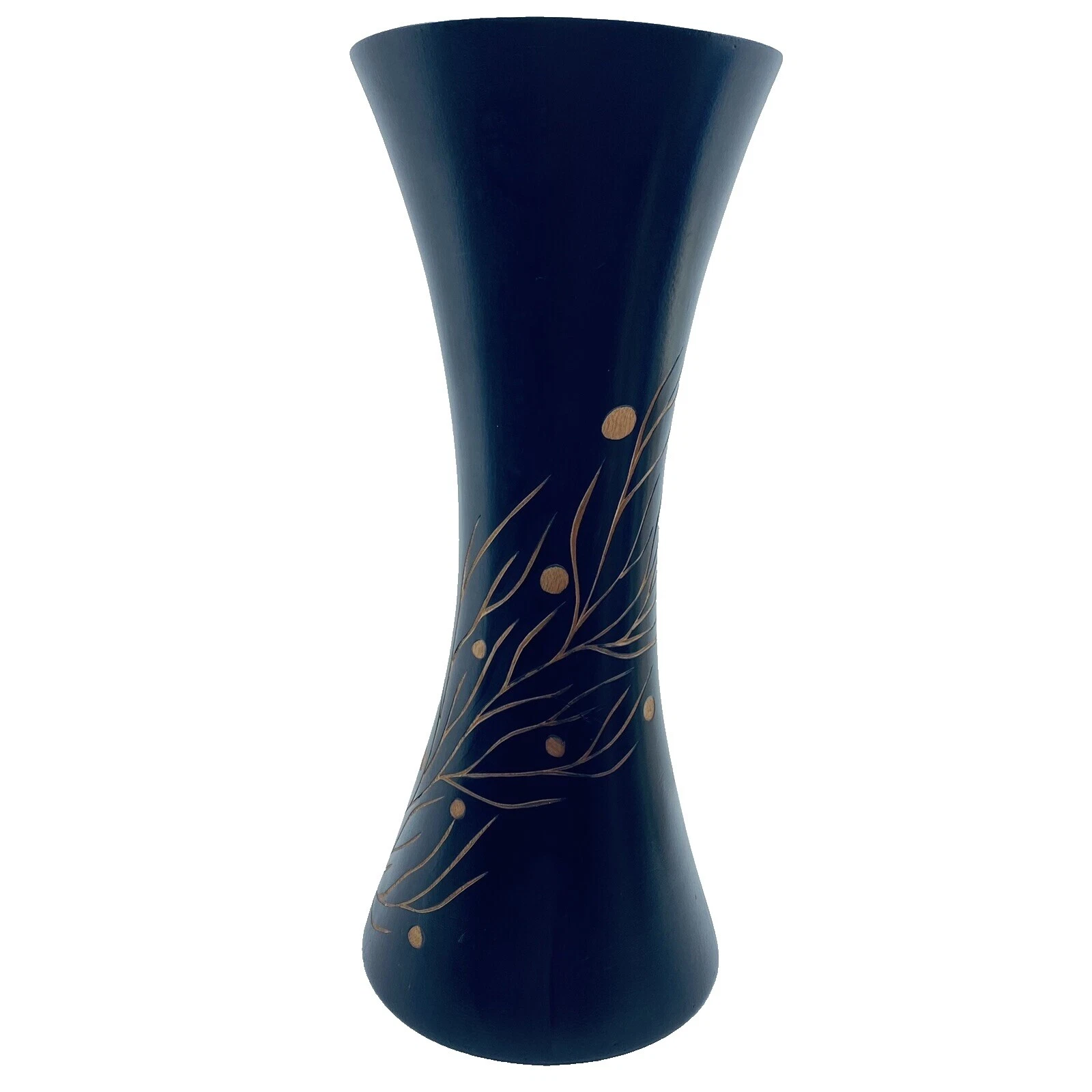 Jarrón de flores de madera Jarrones abstracto