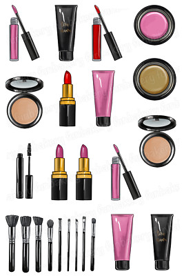 Make-Up Tortenaufleger Party Deko Muffin Geburtstag Schminke Beauty essbar  Bild