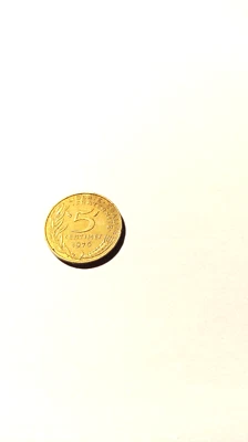 Pièce de 5 centimes 1976 République Française - Photo 1/2