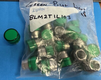 Lovato 8LM2TIL103 Panel Pilot Light Cover Green - Lot of 18