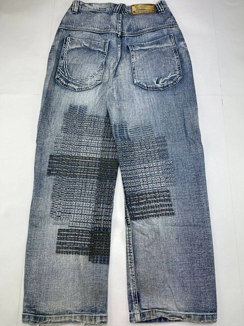 KARL KANI jeans blue vintage Kani baggy loose 90s hip hop 1990s mens size W 30