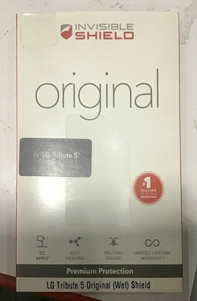 NEW ZAGG Invisible Shield Original Screen Protector for LG Tribute 5 Phones - Image 2 of 2