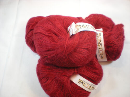 Ironstone Yarn HERB GARDEN Yarn in Ruby Red #9016 Lot of 8 Skeins