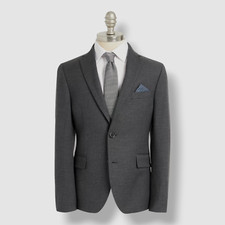 Lauren Ralph Lauren Kids Boy's Gray Sport Coat Suit Jacket Husky Size 20H