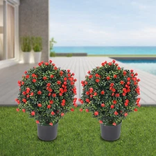 Artificial Potted Bushes, Artificial Potted Plants, UV Resistant Potted Plants