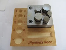 PEPETOOLS Round Disc Cutter Set 1/2, 5/8, 3/4, 7/8, 1"  Punches - p/n 195.10