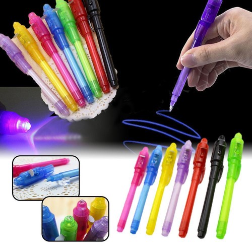 Invisible Ink Pen7 PCS, With UV Pen Light, Party Favors For Kids 8-12 BEST