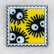 My Neighbor Totoro Loungefly Soot Sprites Enamel Stamp Lapel Pin Studio Ghibli