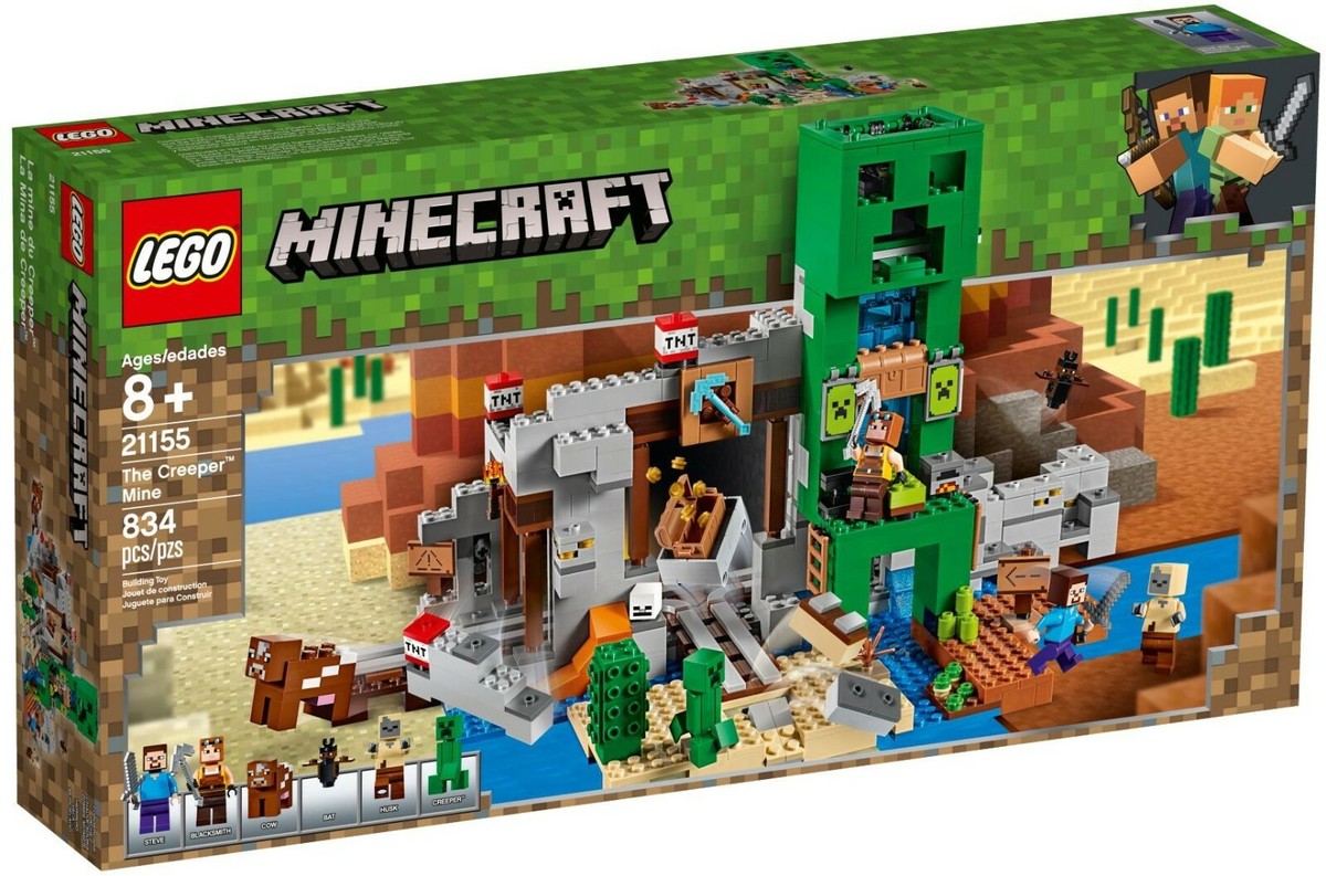 LEGO 21155 The Creeper Mine Minecraft Steve Blacksmith Husk