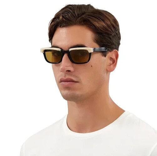 NEW GUCCI GG1166S 001 UNISEX SQUARE BLACK BEIGE SUNGLASSES  display picture 1