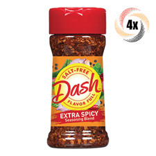 4x Shakers Mrs Dash Flavor Full Salt Free Extra Spicy Seasoning Blend 2.5oz
