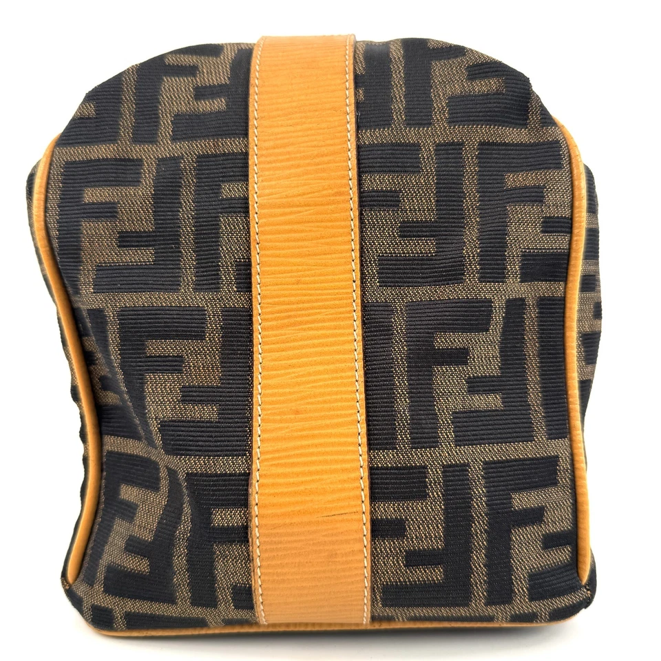 FENDI Zucca Bolso de Mano Bolso de Mano Tamaño Grande Lona Epi Auténtico F05-0206 Foto 4 de 4