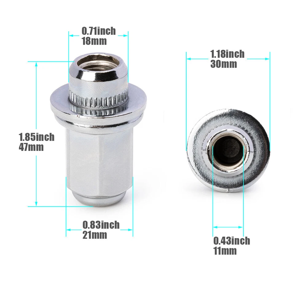 Taco de rueda + tuerca para Toyota Corolla Camry Tacoma Lexus GX460 90942-02049 Foto 2 de 4