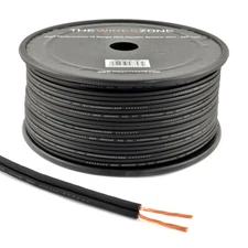 16 Gauge AWG OFC Copper Car Marine Home Audio Black Speaker Wire Cable Flexible