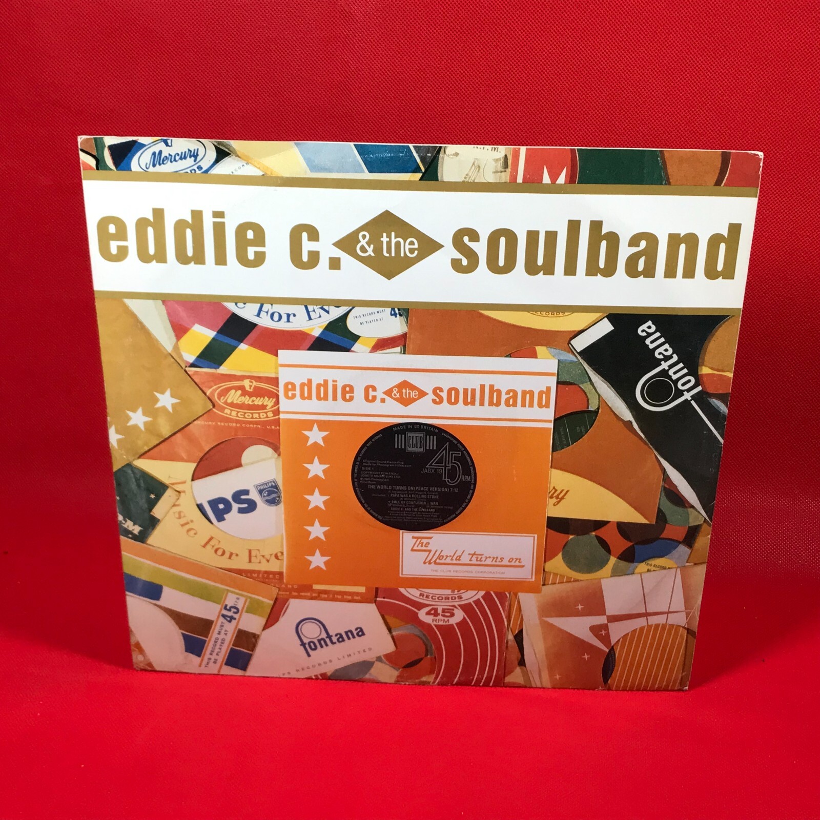 EDDIE C & THE SOULBAND The World Turns On 1985 UK 12