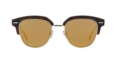 DIOR Homme Tensity 2IK 83 Gold Mirrored Sunglasses New