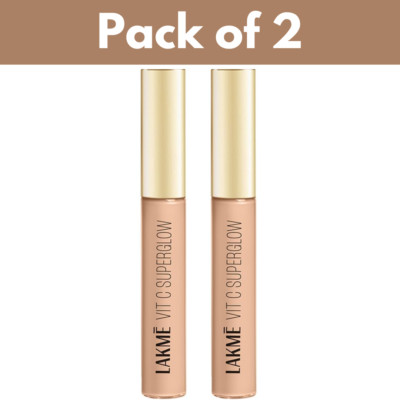 LAKMÉ Makeup+Skincare Vit C Superglow Liquid Concealer, Shade Ivory, 5.4ml