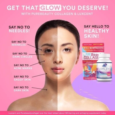 1 Pure Beauty Collagen Powder & 1 Luxcent Luminous Caps L- Glutathione   | eBay