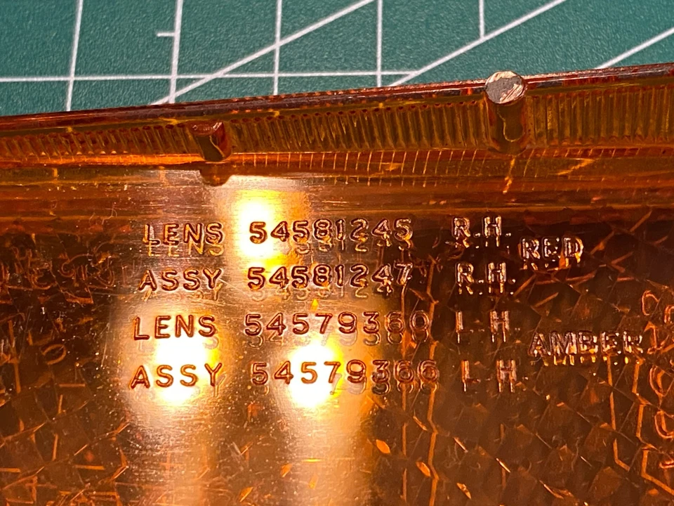 LUCAS JAGUAR MG MGB ЯНТАРНЫЙ БОКОВОЙ МАРКЕР ОБЪЕКТИВ P1 68 L824 ПРАВАЯ СТОРОНА Б/У OEM! - Изображение 3 из 4