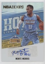 2017-18 Panini NBA Hoops Hot Signatures Rookies Monte Morris #HSR-MM Auto rf2
