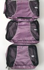 eBAGS Packing Cubes Purple Set of 3 Lightweight Zippered Travel Bags Nylon Mesh