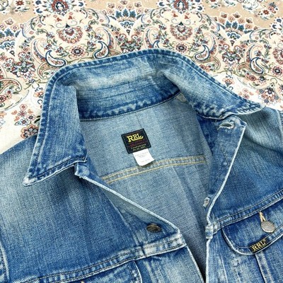 S, Size XS] RRL Double RL Lot 271 Leland Trucker Jacket — Mid Wash