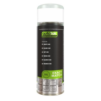 Autotek Quick Drying High Coverage Aerosol Spray Paint Toyota White 040 10.14oz