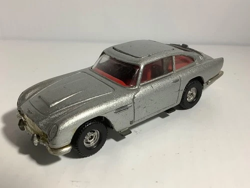 Vintage Corgi James Bond Aston Martin DB5 - Silver - Made in Gt Britain  c1970s