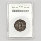 1920 Standing Liberty Quarter Type 2 ANACS Graded AU50 United States 25C C-122
