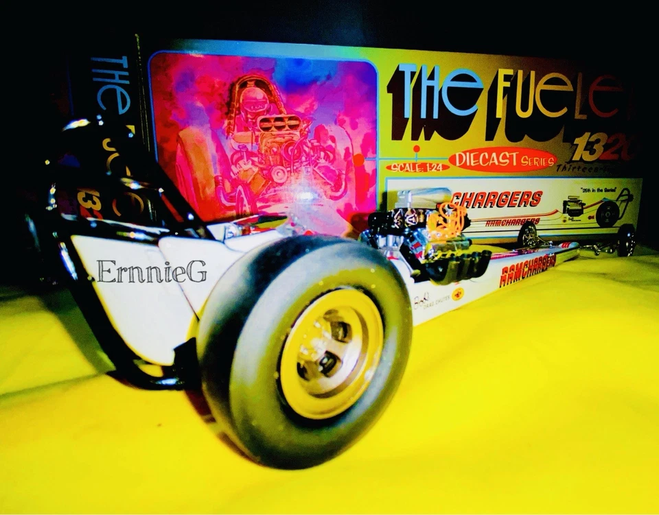 NHRA Ramchargers 1:24 Top Fuel NITRO Dragster 1320 FUELERS Diecast Rail “RARE” - Image 4 of 4