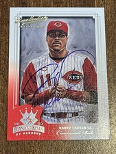 BARRY LARKIN 2005 Recollection ON CARD AUTO 2003 DONRUSS DIAMOND KINGS #29/33