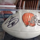 Jarvis Landry Browns, Signed Football Psa Coa in custom display case