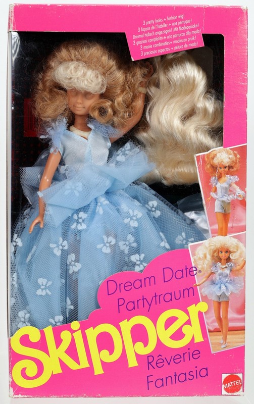 Dream Date Fantasia Skipper Foreign Doll Mattel's Packout Sample 1075 NRFB 1989