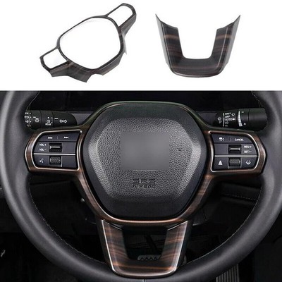 Pfirsich Holz Korn 2PCS Lenkrad Dekor Abdeckung Trim für Honda Accord 2023 2024
