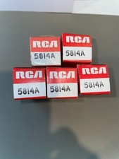 RCA 5814A Tubes, black plates, halo getter