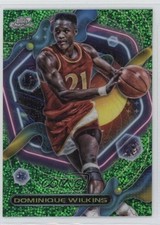 2023 Cosmic Chrome Green Space Dust Refractor /75 Dominique Wilkins #3 HOF 02dt