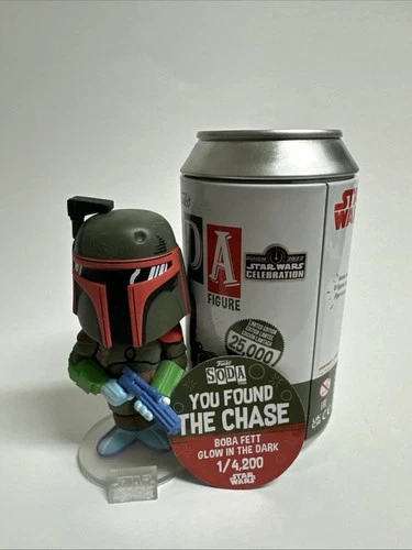 FUNKO SODA 2022 BOBA FETT CHASE GLOW 1/4200 STAR WARS CELEBRATION