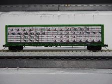 Solid Wood Wrapped Lumber Load for N Scale 60 Foot Centerbeam Flat Car