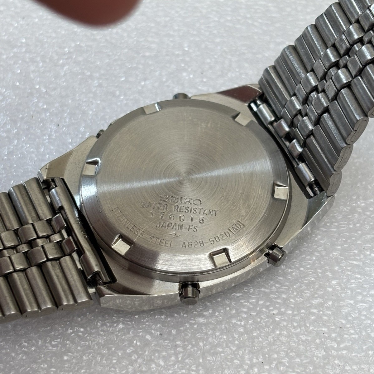 NOS Seiko A628-5020 Neo Vintage Digital Watch Stainless Steel Made