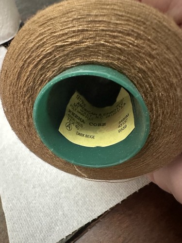 Dark Beige Perma Core Serger Sewing Thread - used - about 85% left of 6000 yds - Picture 2 of 5
