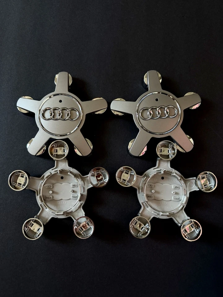 Tapacubos central de rueda Audi 4F0601165N - Se adapta a Q5 A3 A4 A5 A6 A7 A8 S5 R8 TT 2007-2017 Foto 2 de 4