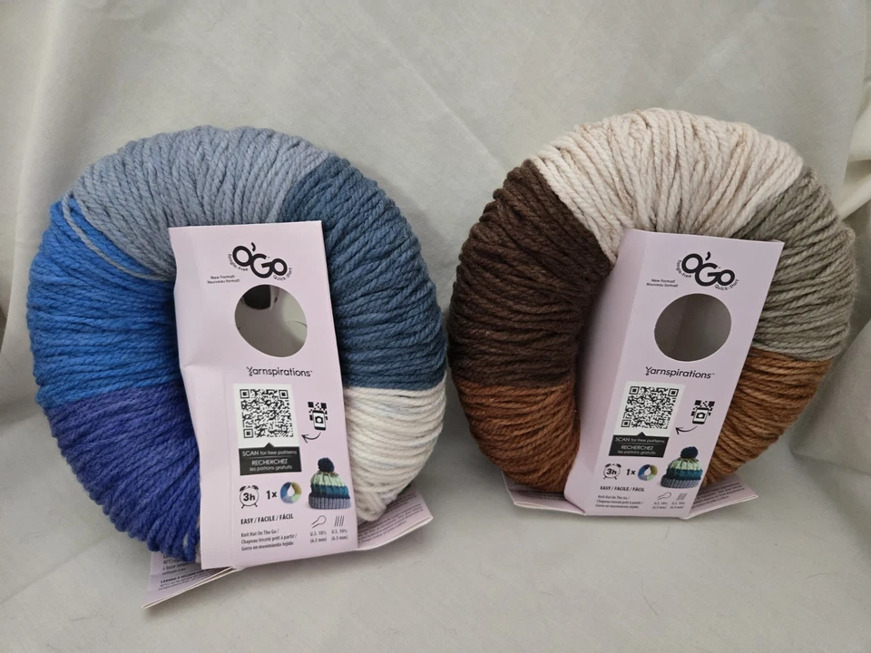 NUEVO LOTE DE 6 HILADOS ESPIRATIONS CARON COLORAMA O' GO LIPPY, CONCORD, VINO, ATIGRADO ETC Foto 3 de 4