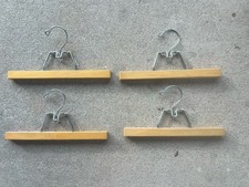 4 Vintage Wood Pants Hangers 11  - Clean