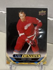 2024-25 Upper Deck Gordie Howe UD Canvas Retired 1:96 Sp