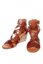 Yellow Box Reinette Women's Wedge Sandals Size 8.5 Brown New in Box