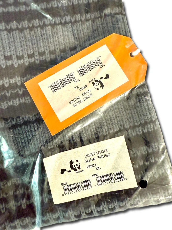 Rare New Enjoi Skateboards Jacuzzi Sweater Vest Blue/Grey Size: XL (Extra Large) Foto 3 de 3