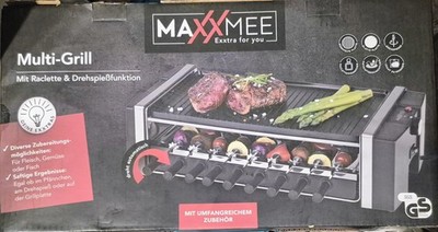 Maxxmee Multi-Grill mir Raclette und Drehspieß nur 1x benutzt wie neu