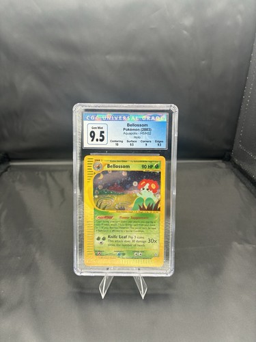 Pokemon Bellossom Holo Aquapolis H5/147 CGC 9.5 Blue Label CGC 10 Cross