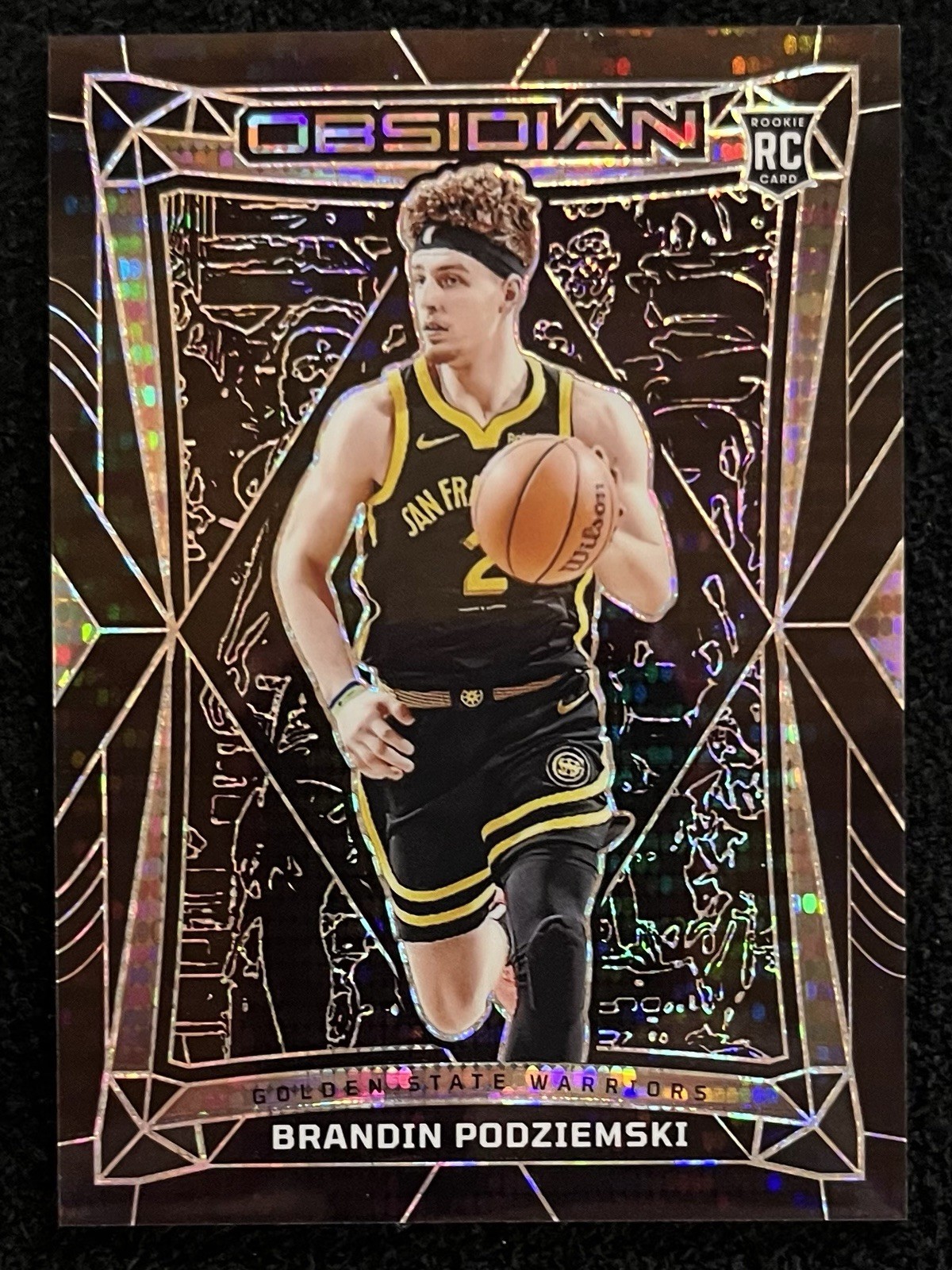 2023 Panini Obsidian Electric Etch International #95 Brandin Podziemski Rookie